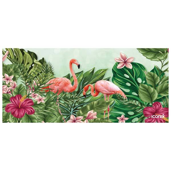Flamingo Tropics Full Desk Coverage Gaming and Office Mouse Pad mouse pads Iconix 