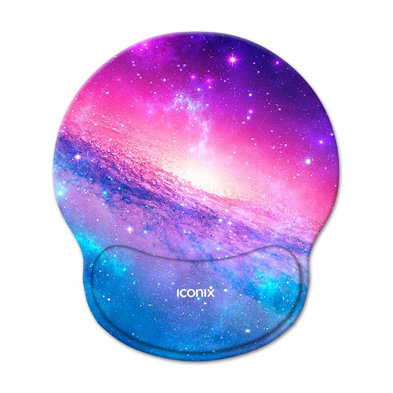 Galaxy Collection Mouse Pad with Gel Wrist Guard Support Mouse Pads Iconix 