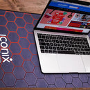 Game City Full Desk Coverage Gaming and Office Mouse Pad – Red Electronics Iconix 