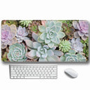 Glowing Succulents Full Desk Coverage Gaming and Office Mouse Pad Mouse Pads Iconix 