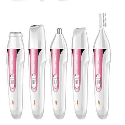 Hair Removal Hand held device with 5 interchangeable Attachments Beauty Iconix Pink 