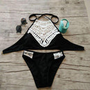 High Neck Bikini Set with Lace Fashion Iconix 