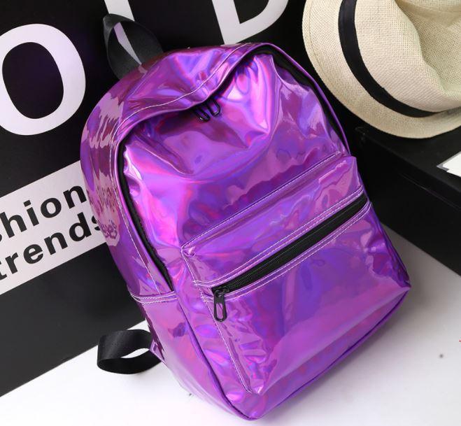 Holographic Backpack Outdoor Iconix Purple 