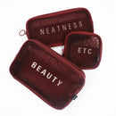 Iconix 3 Piece Cable & Cosmetic Organiser Luggage Organisers Iconix 