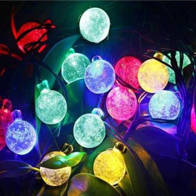 Iconix a 30-LED Solar Crystal String Bulbs Lighting Iconix 