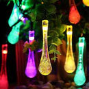 Iconix a 30-LED Solar Raindrop String Fairy Light Lighting Iconix 