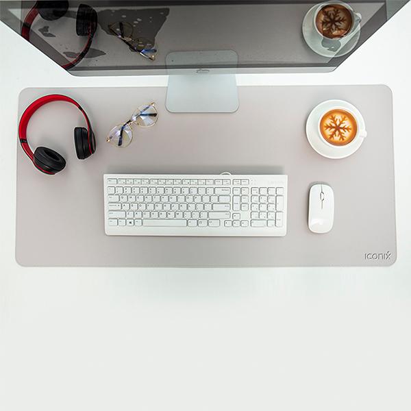Iconix Anti-Slip PU leather Office Desktop Mousepad Electronics & Gadgets Iconix 