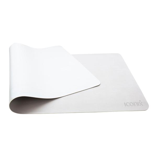 Iconix Anti-Slip PU leather Office Desktop Mousepad Mouse Pad Iconix Grey/Silver 