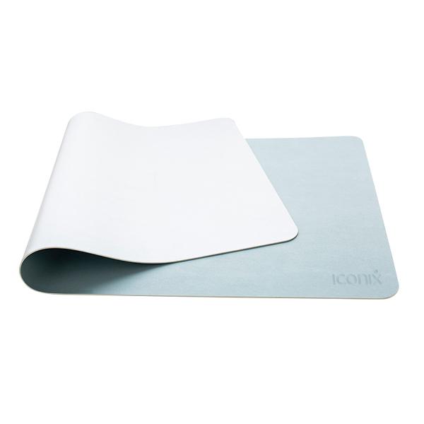 Iconix Anti-Slip PU leather Office Desktop Mousepad Mouse Pad Iconix Mint/Blue 