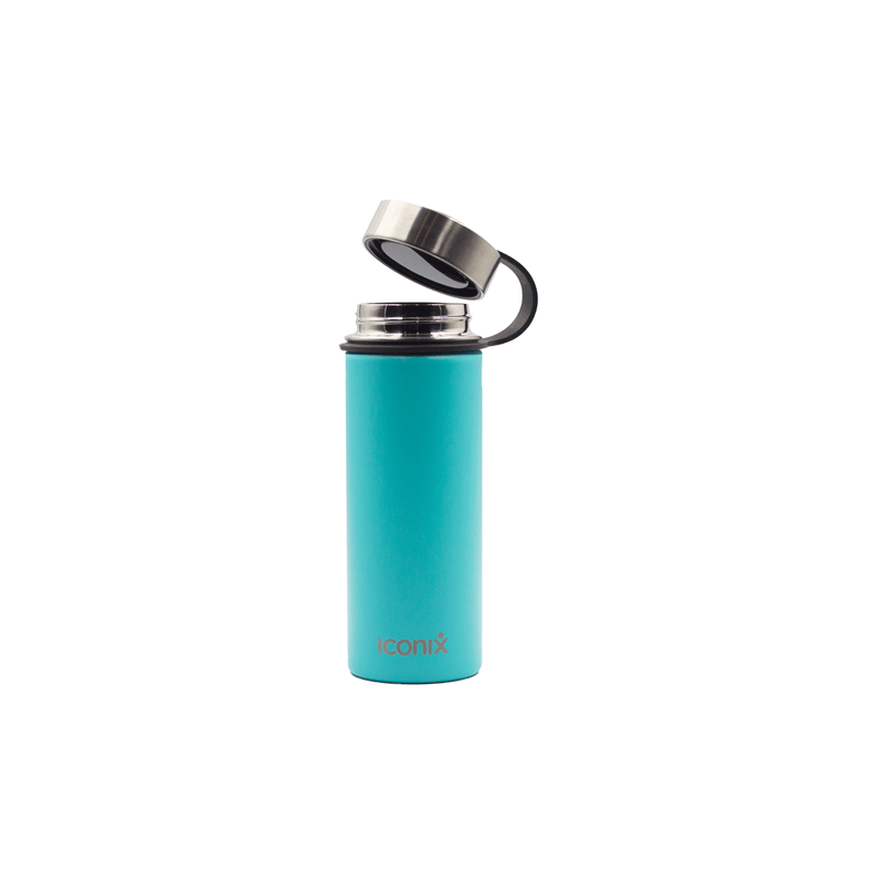 Iconix Aqua Stainless Steel Hot and Cold Flask - Stainless Steel Lid Stainless Steel Flasks Iconix 540ml 
