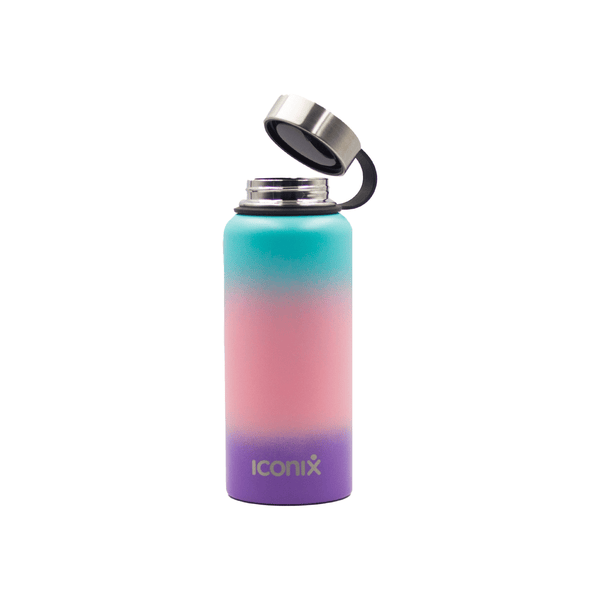 Iconix Blue and Purple Stainless Steel Hot and Cold Flask - Stainless Steel Lid Bottles and Flasks Iconix 