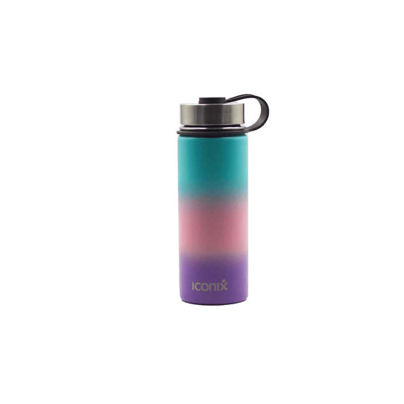 Iconix Blue and Purple Stainless Steel Hot and Cold Flask - Stainless Steel Lid Stainless Steel Flasks Iconix 