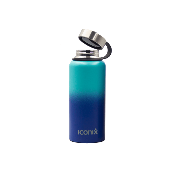 Iconix Blue Ombre Stainless Steel Hot and Cold Flask - Stainless Steel Lid Bottles and Flasks Iconix 