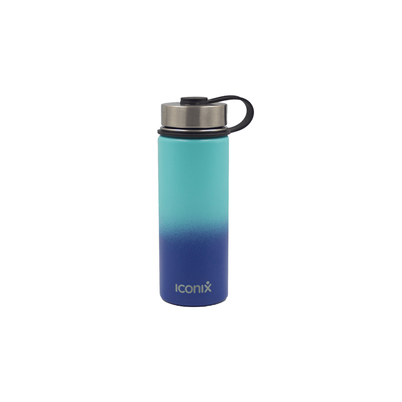 Iconix Blue Ombre Stainless Steel Hot and Cold Flask - Stainless Steel Lid Stainless Steel Flasks Iconix 
