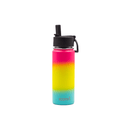 Iconix Coral and Blue Stainless Steel Hot and Cold Flask - Straw Lid Stainless Steel Flasks Iconix 