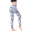 Iconix Ladies Blue Mirage Yoga Leggings with Pocket | HK239 Leggings Iconix 