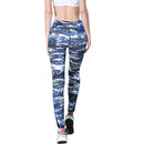 Iconix Ladies Blue Swells Yoga Leggings | HK11B leggings Iconix 