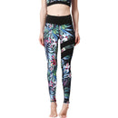 Iconix Ladies Green Tropical Yoga Leggings Leggings Iconix 