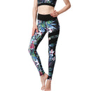 Iconix Ladies Green Tropical Yoga Leggings Leggings Iconix 