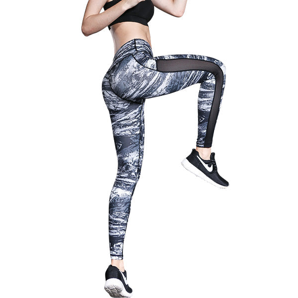 Iconix Ladies Grey Swells Yoga Leggings | HK11 leggings Iconix 