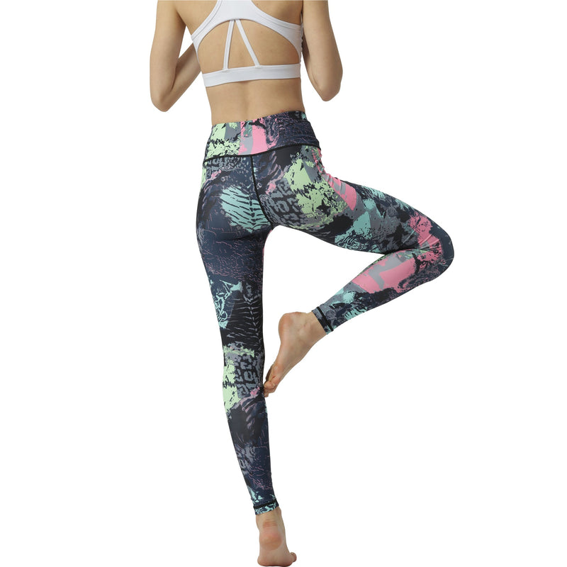 Iconix Ladies Paint Splash Yoga Leggings Leggings Iconix 