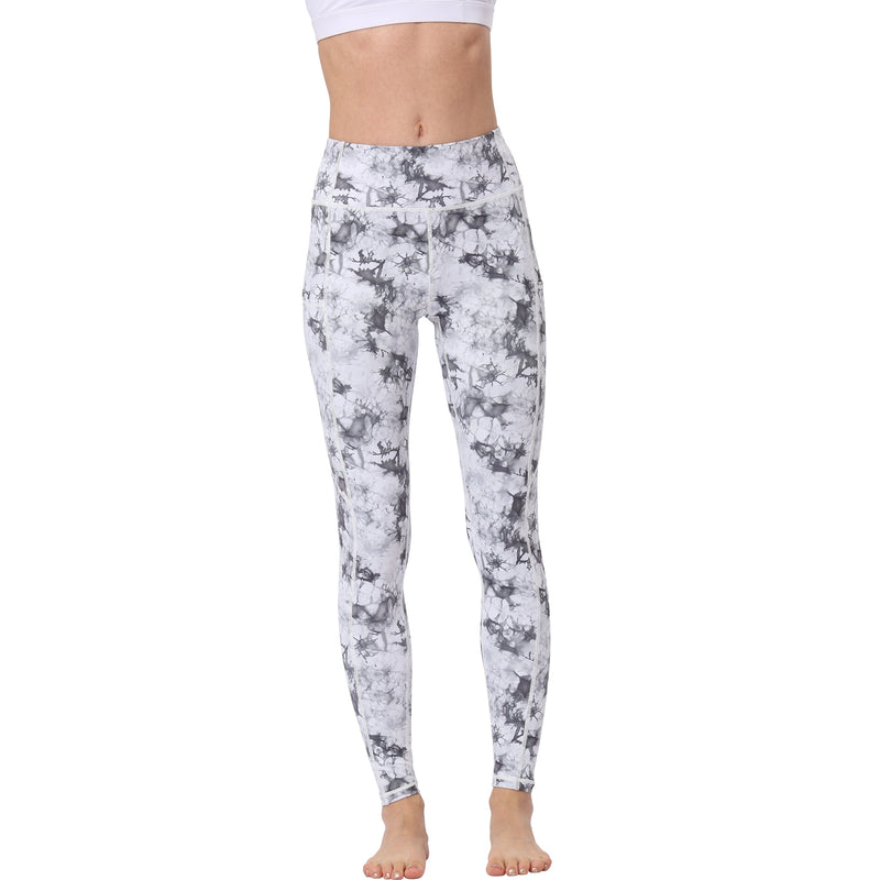 Iconix Ladies Pearly Grey Yoga Leggings with Pocket | HK243 Leggings Iconix 