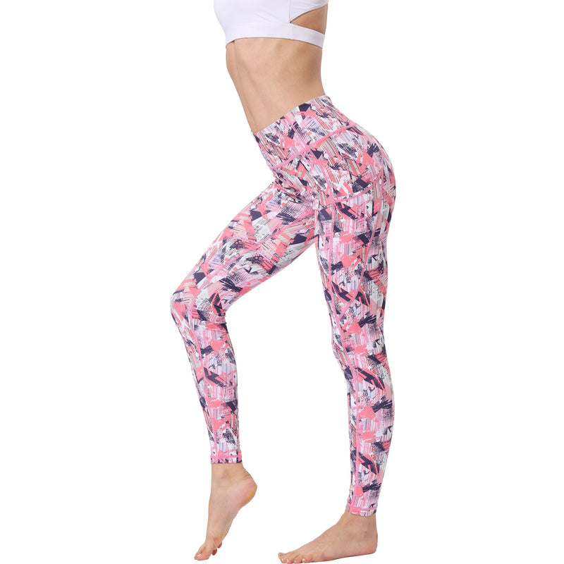 Iconix Ladies Pink Perfection Yoga Leggings with Pocket | HK241 Leggings Iconix 