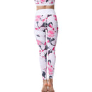 Iconix Ladies White Floral Yoga Leggings Leggings Iconix 