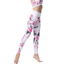 Iconix Ladies White Floral Yoga Leggings Leggings Iconix 
