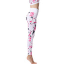 Iconix Ladies White Floral Yoga Leggings Leggings Iconix 