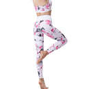 Iconix Ladies White Floral Yoga Leggings Leggings Iconix 