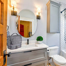 Iconix Large Waterproof Hanging Travel Toiletry Bag - Grey Toiletry Bag Iconix 