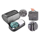 Iconix Large Waterproof Hanging Travel Toiletry Bag - Grey Toiletry Bag Iconix 