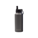 Iconix Metallic Grey Stainless Steel Hot and Cold Flask - Straw Lid Bottles and Flasks Iconix 