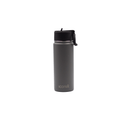 Iconix Metallic Grey Stainless Steel Hot and Cold Flask - Straw Lid Stainless Steel Flasks Iconix 