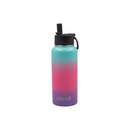 Iconix Mint and Purple Stainless Steel Hot and Cold Flask - Straw Lid Stainless Steel Flasks Iconix 960ml 