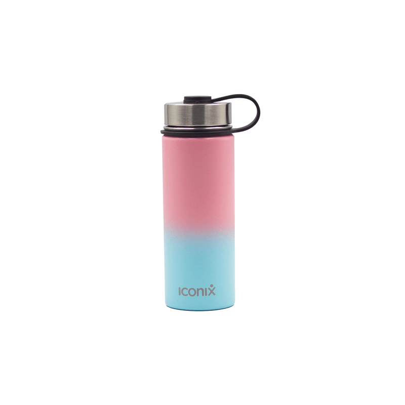Iconix Pink and Mint Stainless Steel Hot and Cold Flask - Stainless Steel Lid Stainless Steel Flasks Iconix 