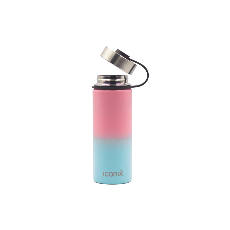 Iconix Pink and Mint Stainless Steel Hot and Cold Flask - Stainless Steel Lid Stainless Steel Flasks Iconix 