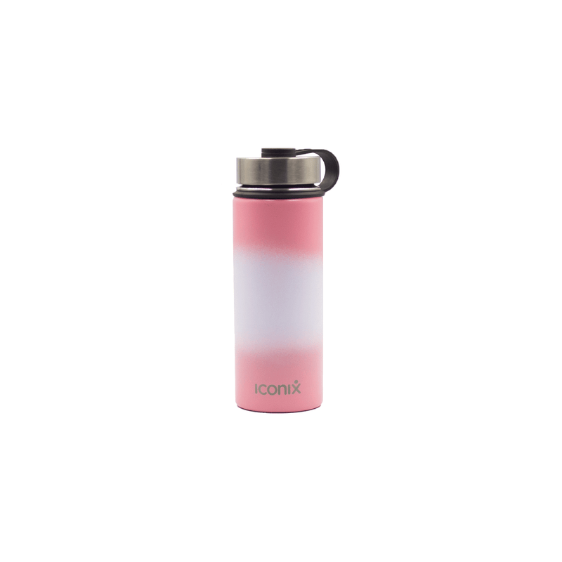 Iconix Pink Ombre Stainless Steel Hot and Cold Flask - Stainless Steel Lid Stainless Steel Flasks Iconix 