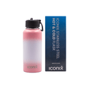 Iconix Pink Ombre Stainless Steel Hot and Cold Flask - Straw Lid Bottles and Flasks Iconix 