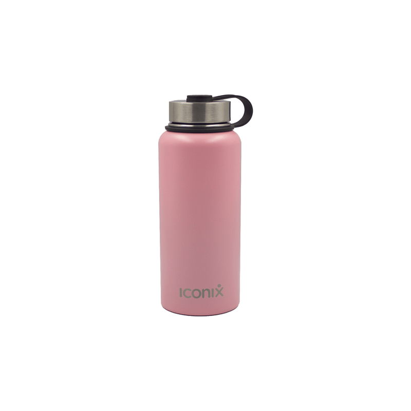 Iconix Pink Stainless Steel Hot and Cold Flask - Stainless Steel Lid Stainless Steel Flasks Iconix 