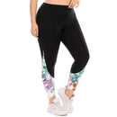 Iconix Plus Size Ladies Black Interlude Leggings Plus Size Leggings Iconix 
