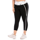 Iconix Plus Size Ladies Black Stripe Leggings Plus Size Leggings Iconix 