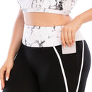 Iconix Plus Size Ladies Black Stripe Leggings Plus Size Leggings Iconix 