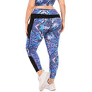 Iconix Plus Size Ladies Blue Paisley Leggings Plus Size Leggings Iconix 