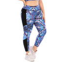 Iconix Plus Size Ladies Blue Paisley Leggings Plus Size Leggings Iconix 