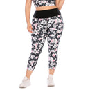 Iconix Plus Size Ladies Flower Power Leggings Plus Size Leggings Iconix 