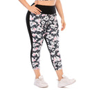 Iconix Plus Size Ladies Flower Power Leggings Plus Size Leggings Iconix 