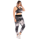 Iconix Plus Size Ladies Grey Galaxy Leggings Plus Size Leggings Iconix 