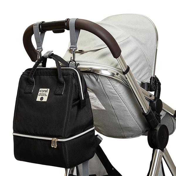 Iconix Sleek Nappy Backpack with Stroller Straps Baby Travel Iconix 